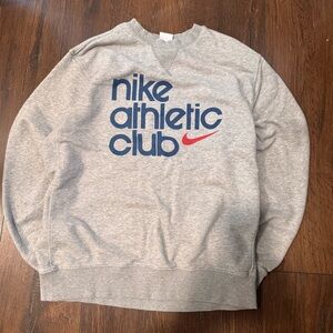 Nike Athletic Club Gray Crewneck Sweater